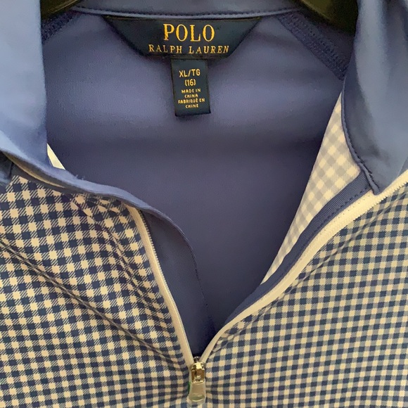 Polo RLX Jersey Mock Neck 1/4 Zip Colorblock Long Sleeves Golf Pullover - Picture 3 of 6